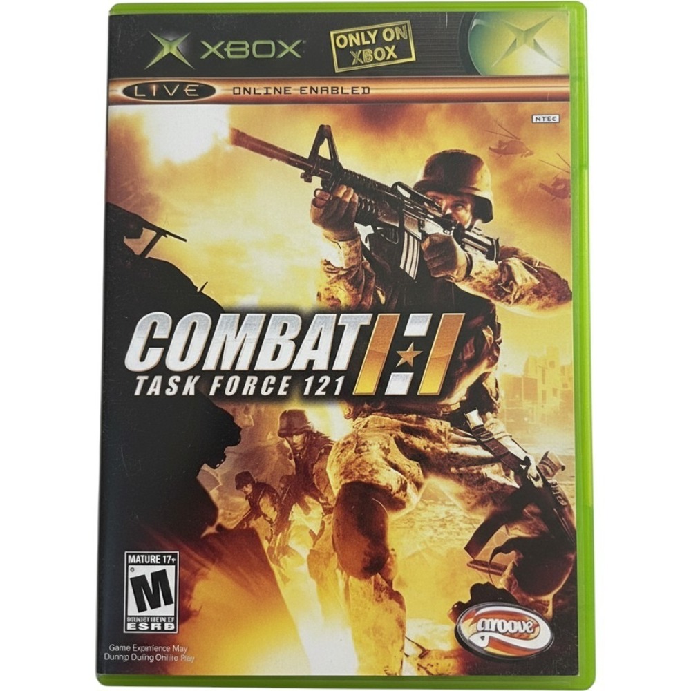 Combat Task Force 121 Microsoft Xbox 2005 Shooter Game Complete CIB NTSC